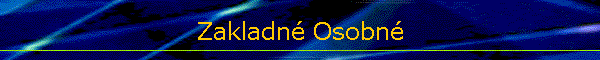 Zakladn� Osobn�